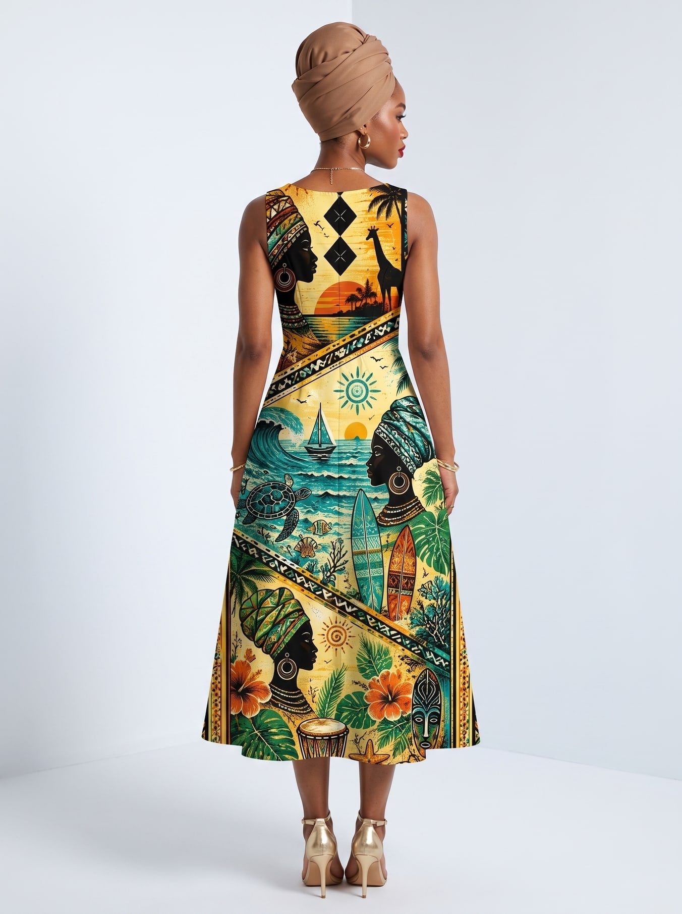 "Safari" Corset Dress