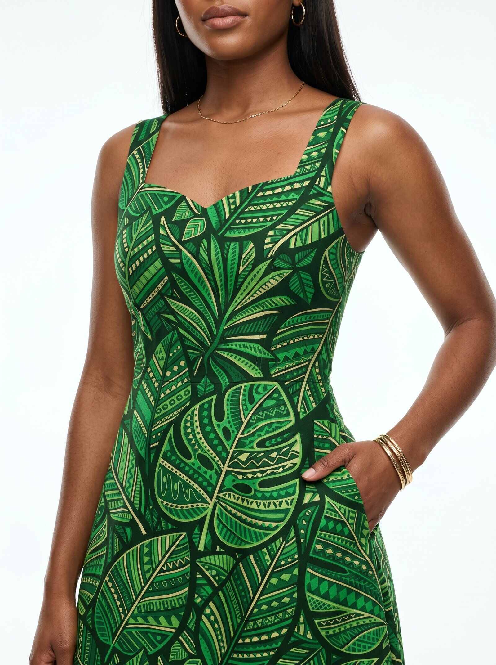 "Asili" Emerald Corset Dress