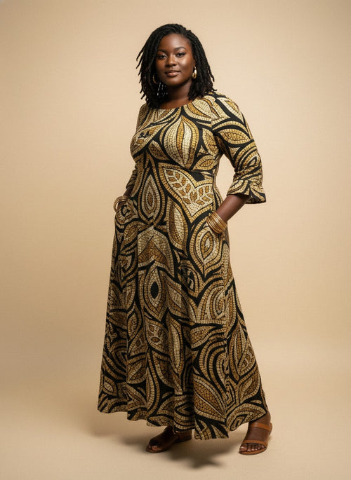 Ashanti Long Sleeve Maxi Dress