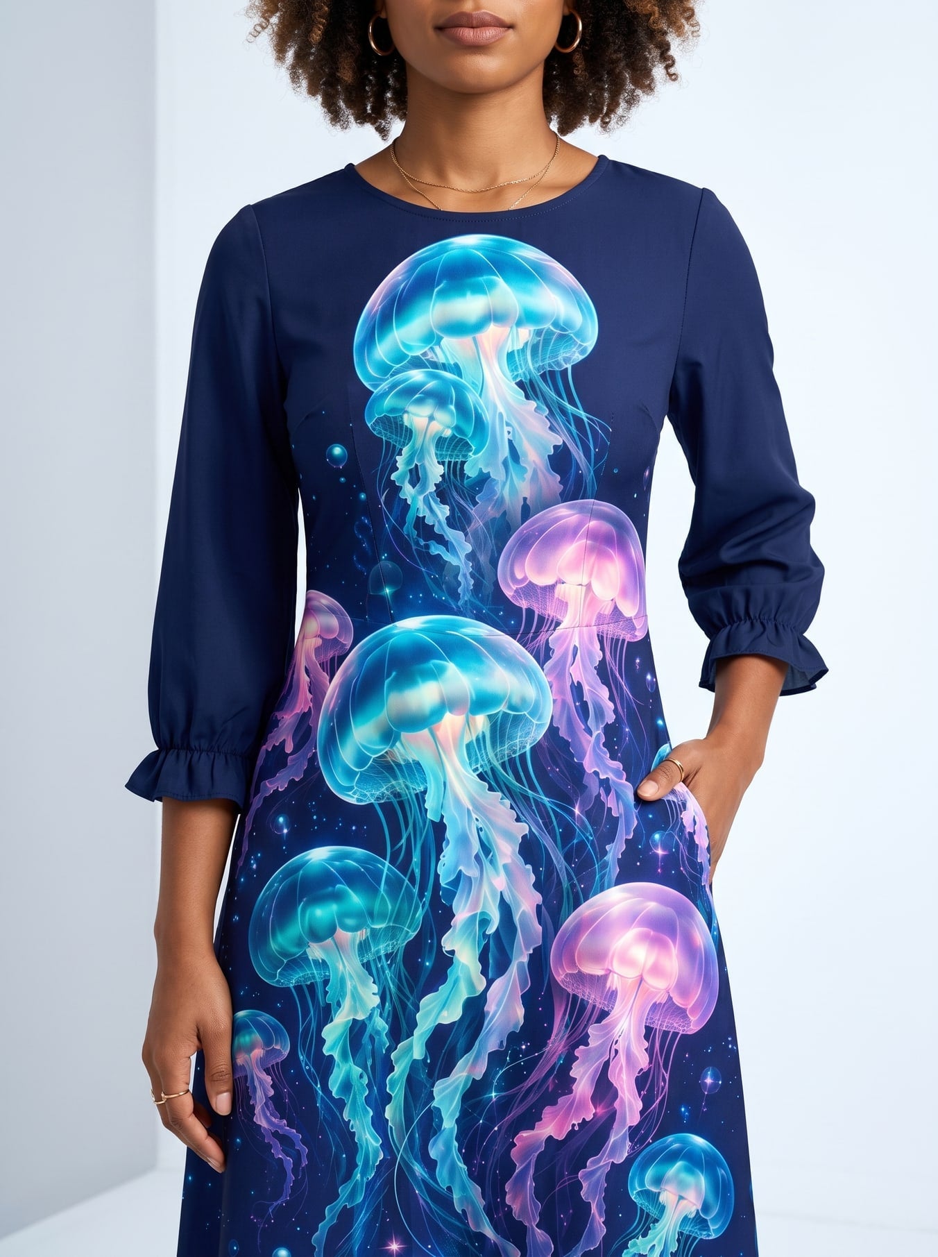 "Bahari" Long Sleeve Maxi Dress
