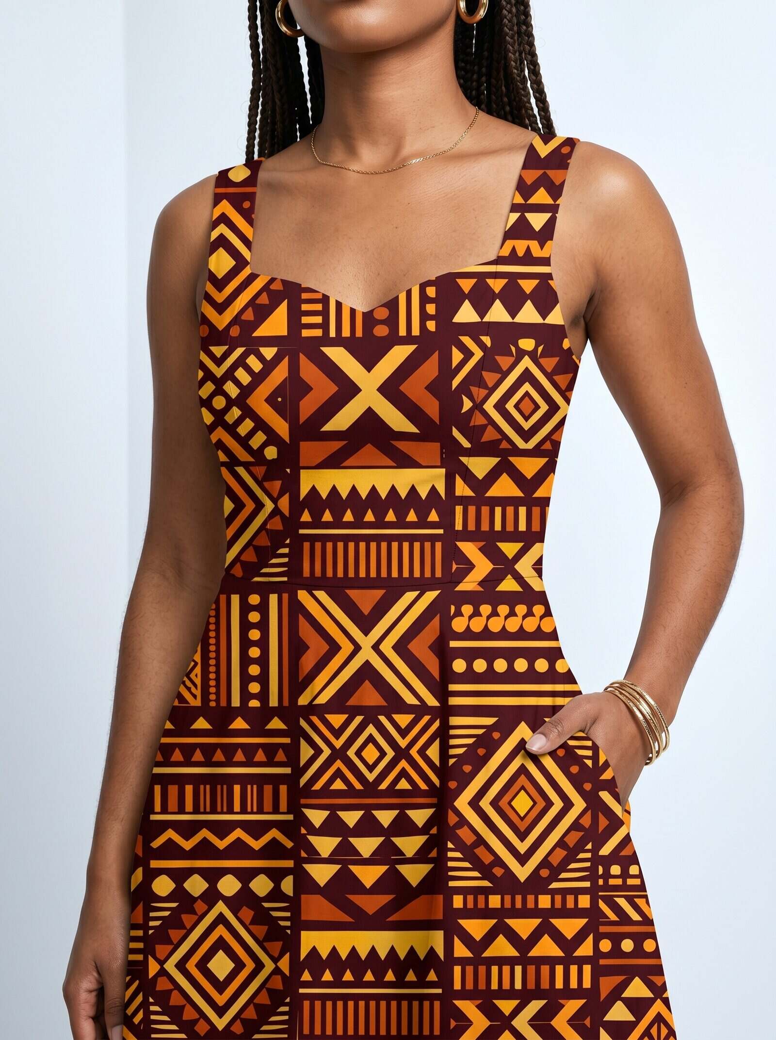 Mudcloth Corset Dress & Leggings Deal