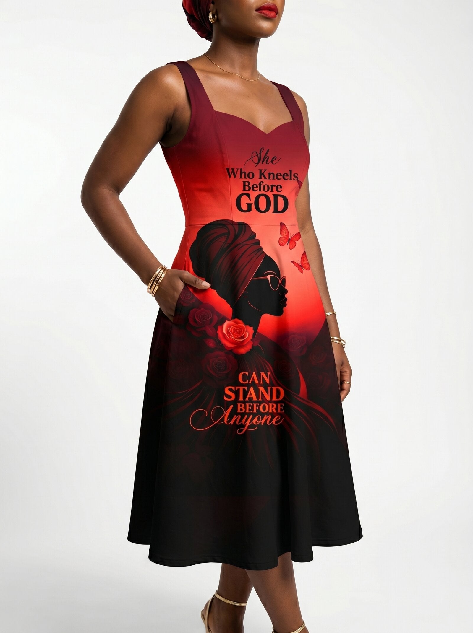"Selah" Red Corset Dress