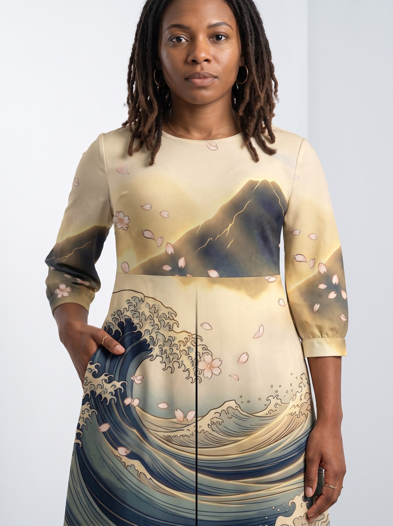 "Wimbi" Long Sleeve Maxi Dress