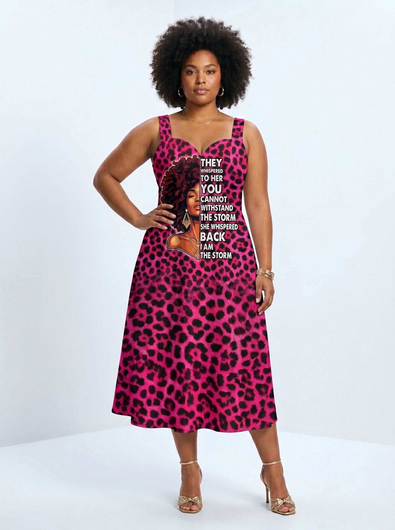 "Unstoppable" Pink Leopard Corset Dress