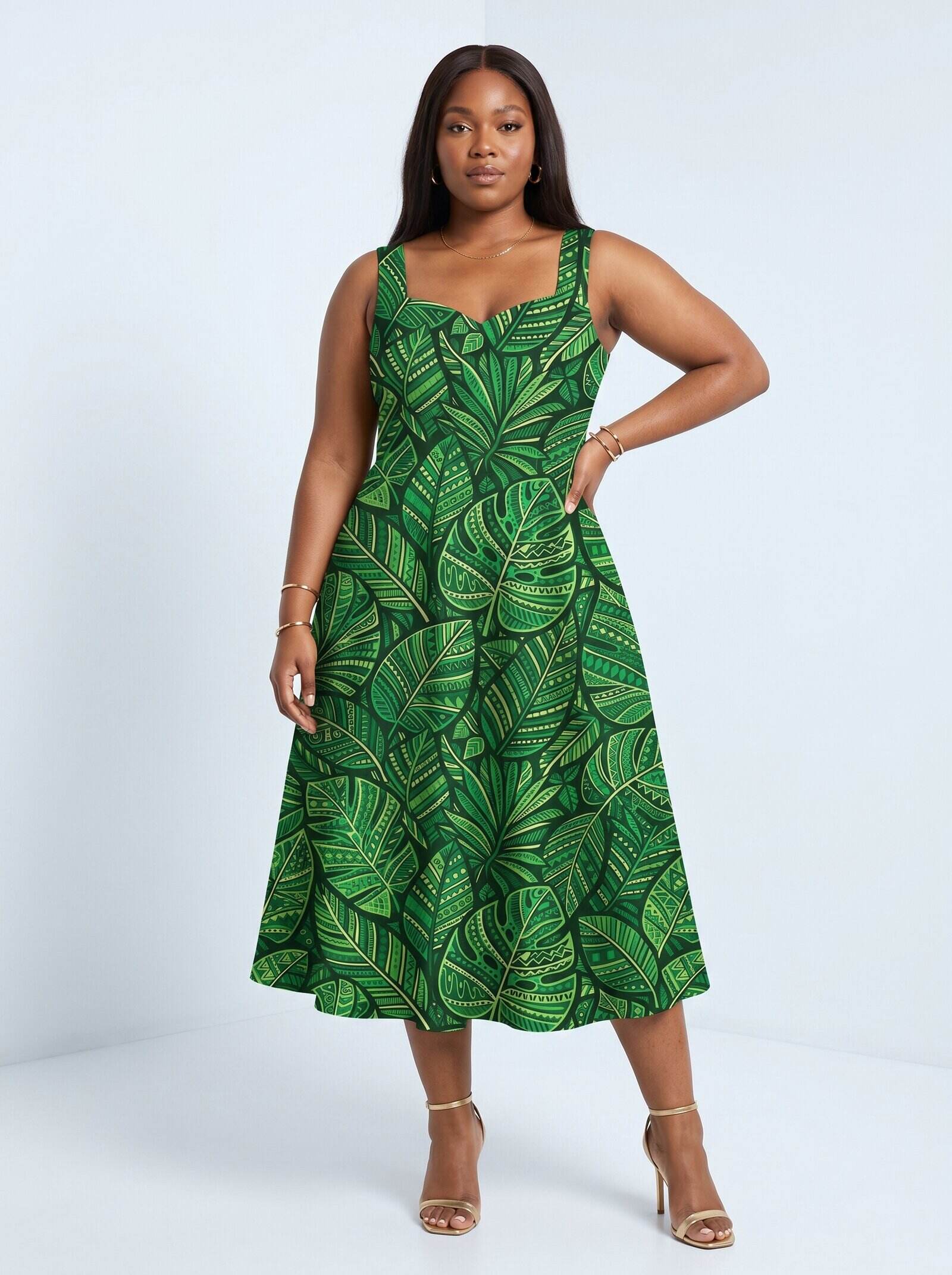 "Asili" Emerald Corset Dress