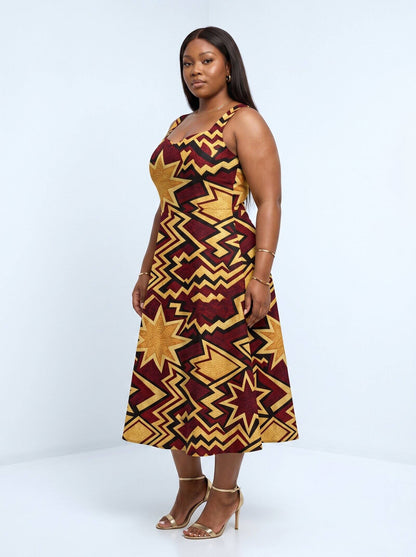 Burgundy Sheba Corset Dress