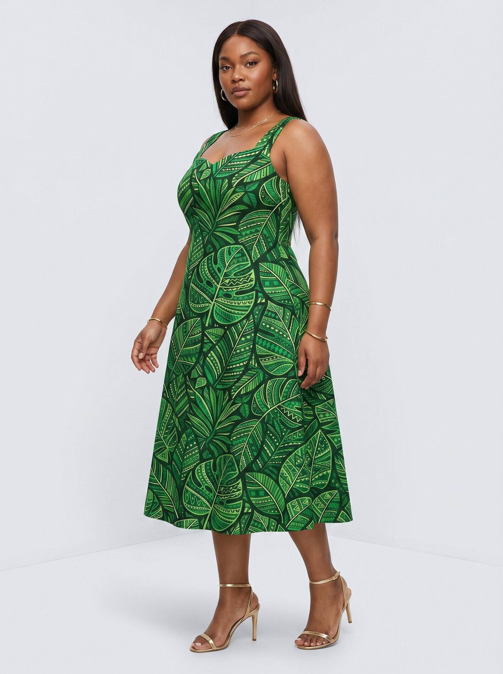 "Asili" Emerald Corset Dress