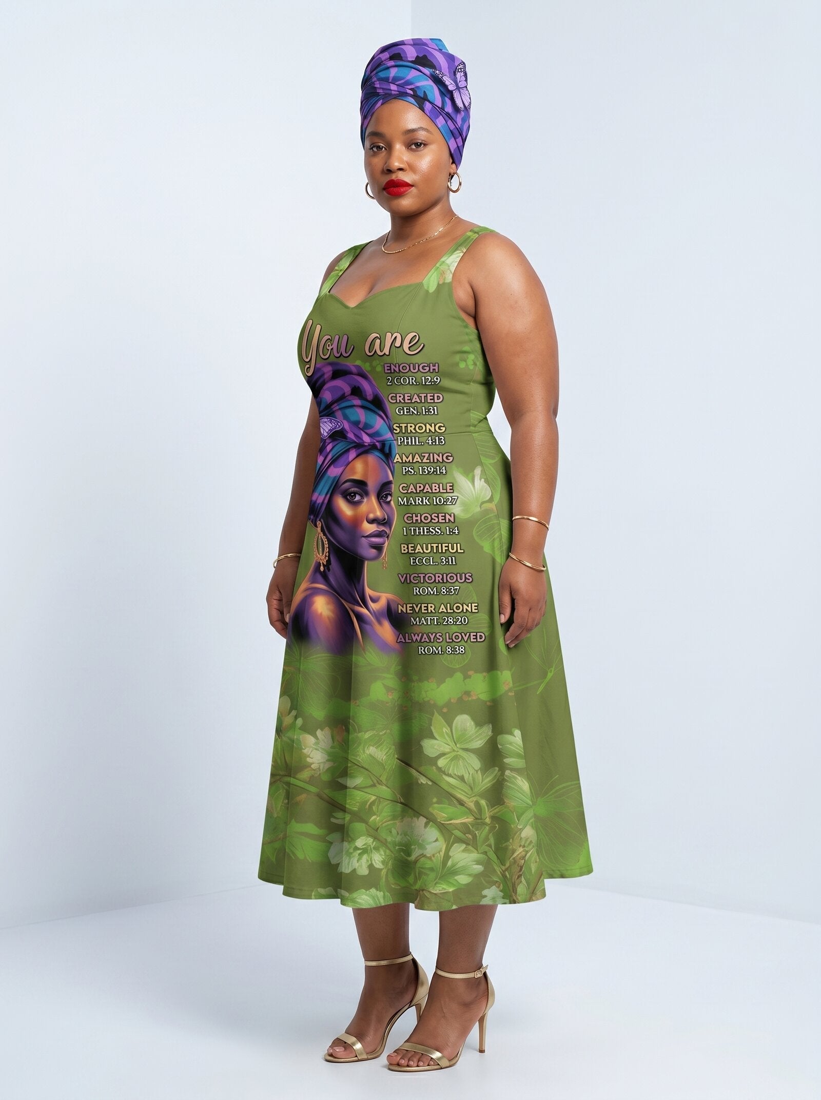 "Green Orchid" Corset Dress