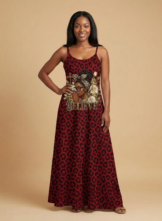 Imani Rouge Maxi Dress